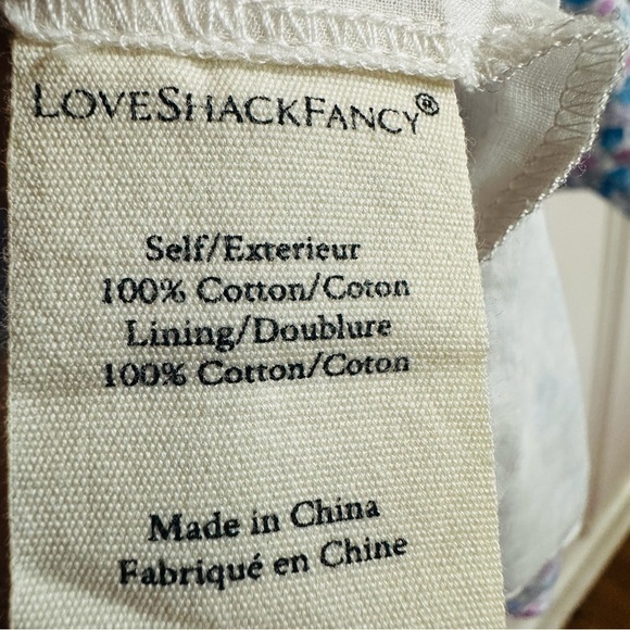 LOVESHACKFANCY LUPPA SMOCKED FLORAL MINI DRESS SIZE MEDIUM - Picture 14 of 15